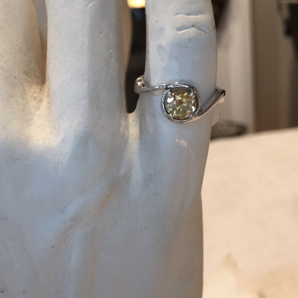 Yellow Gemstone Ring Size 7